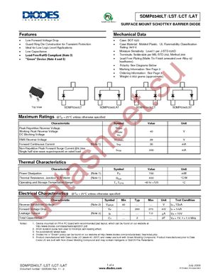 SDMP0340LAT-7-F datasheet  